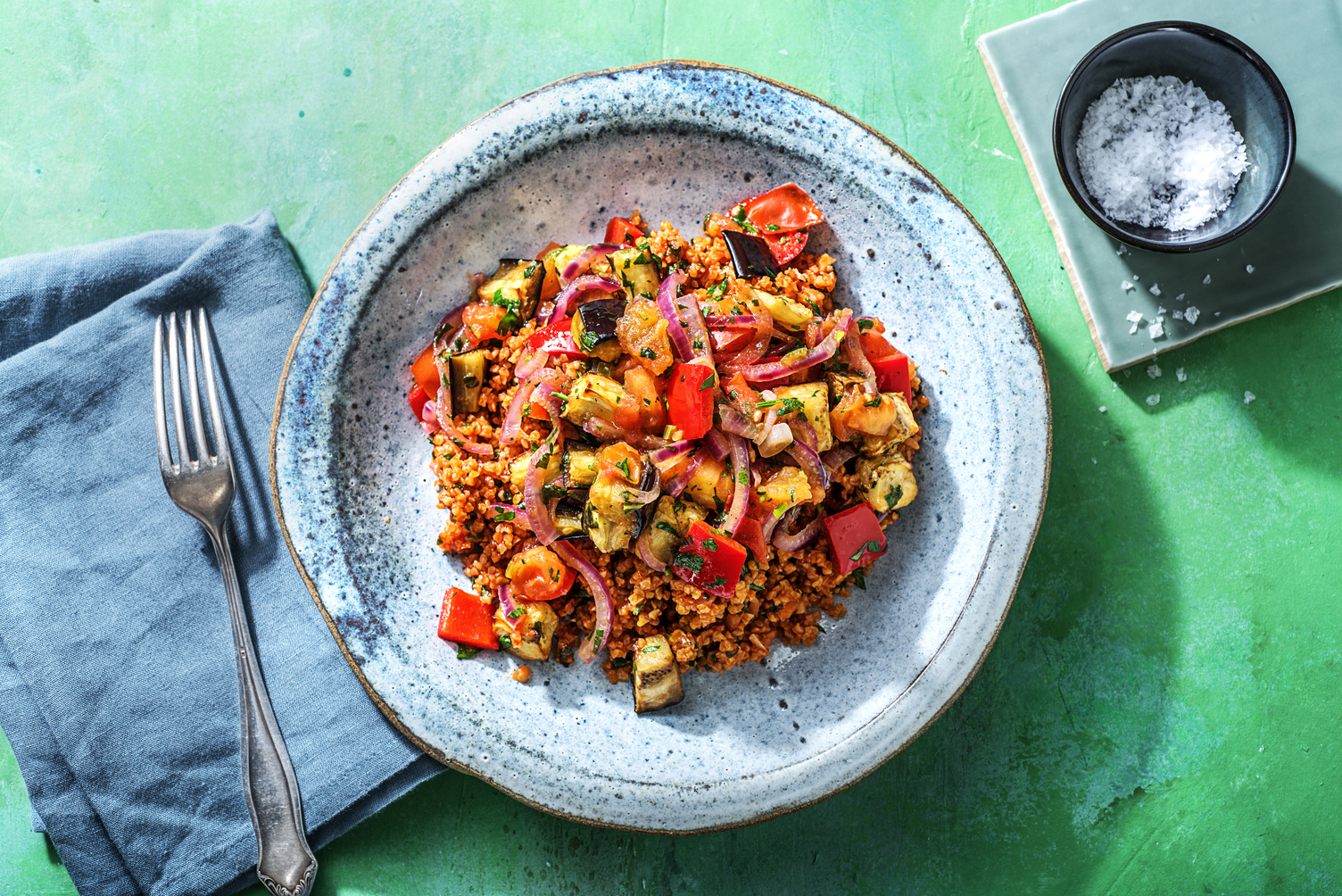 Georgian Aubergine and Pepper Stew