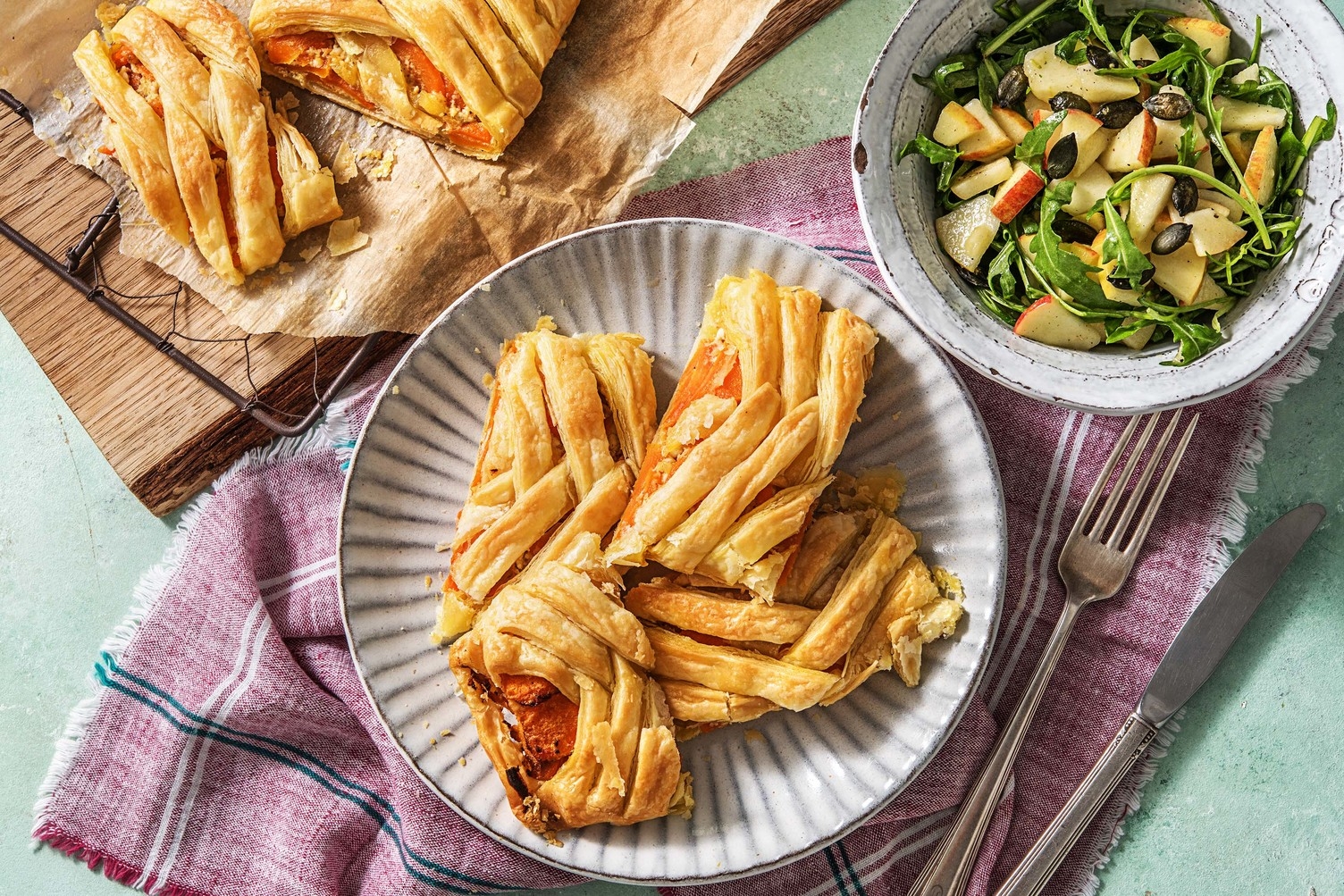 Dukkah-Karottenstrudel