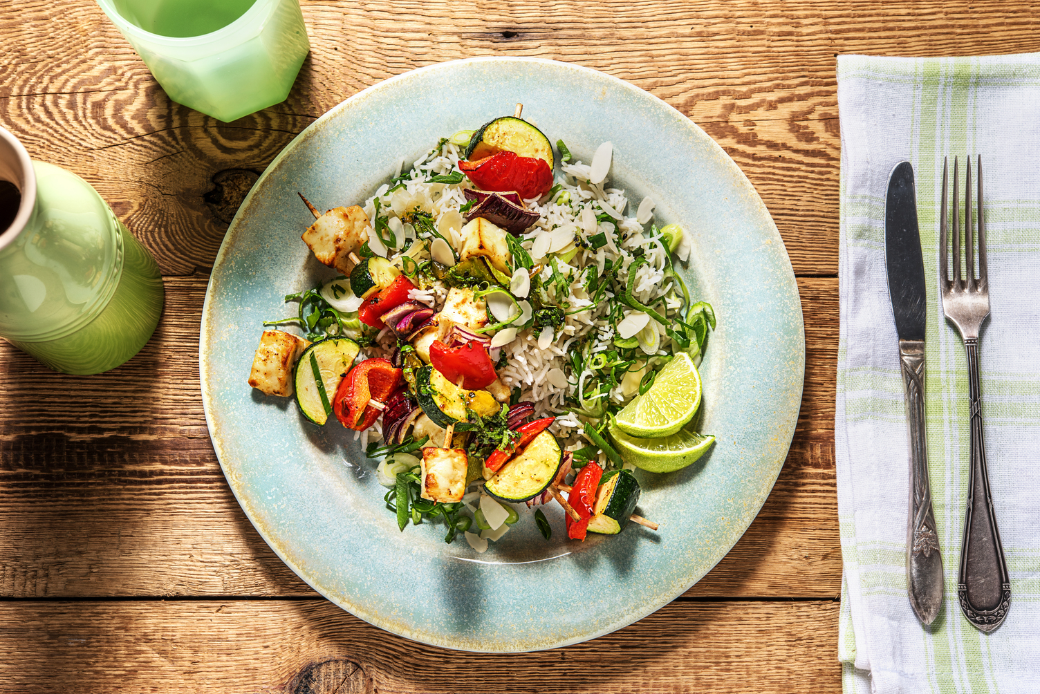 Veggie Paneer Skewers