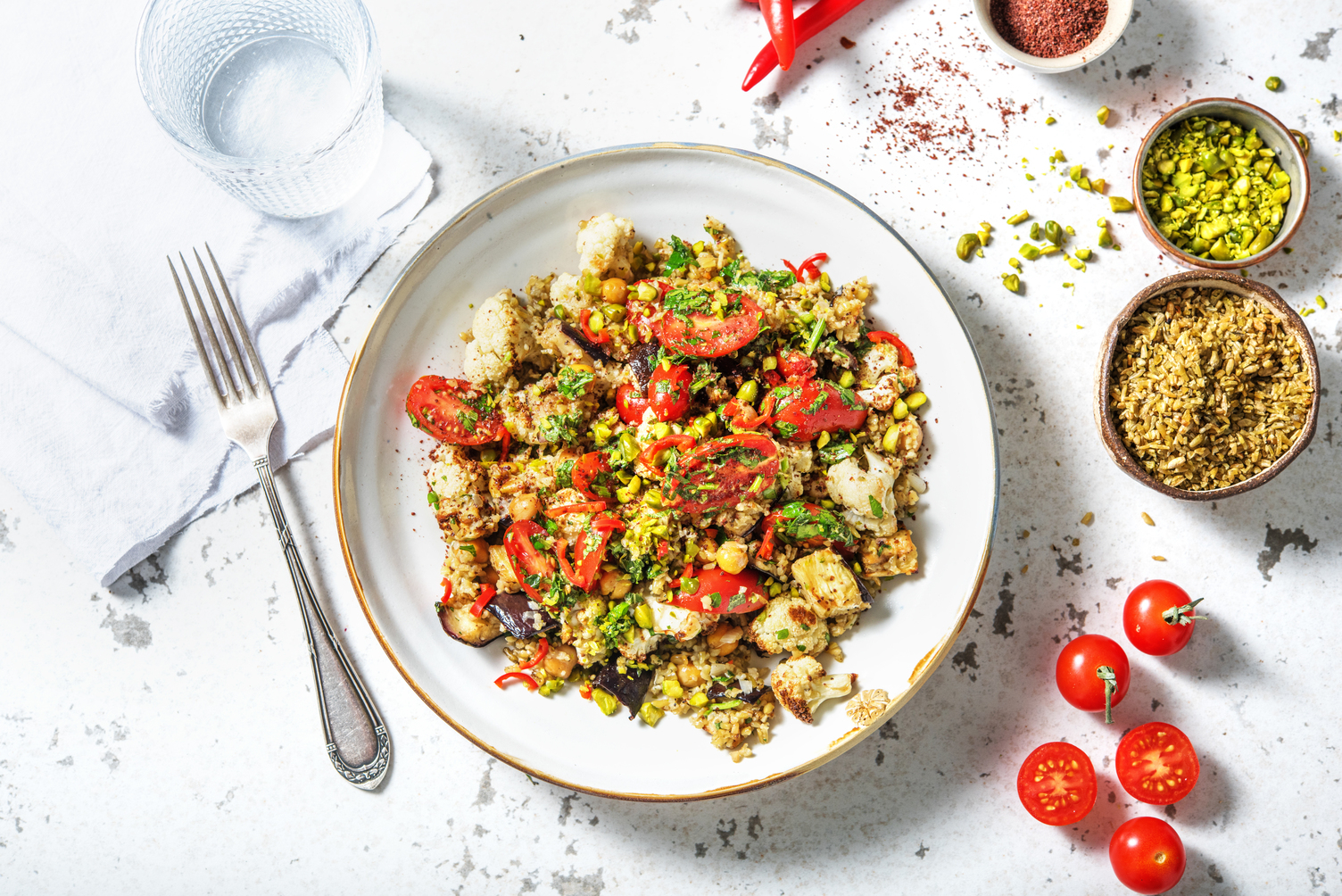 Lean and Clean Spiced Freekeh Pilaf