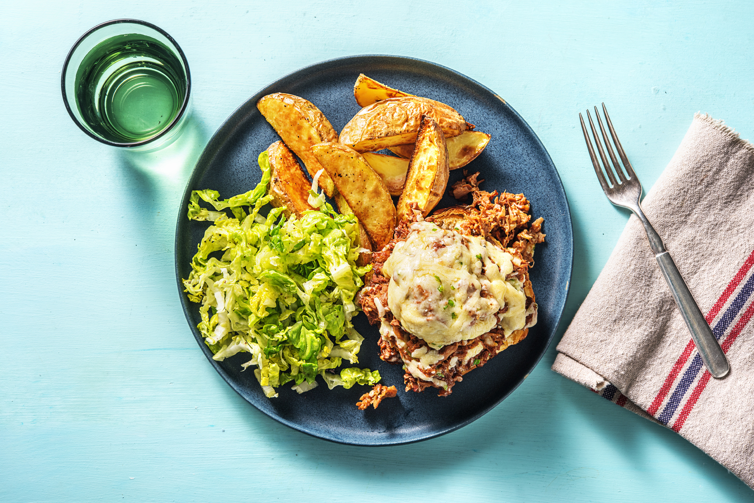 Vegetarian Jackfruit open burgers