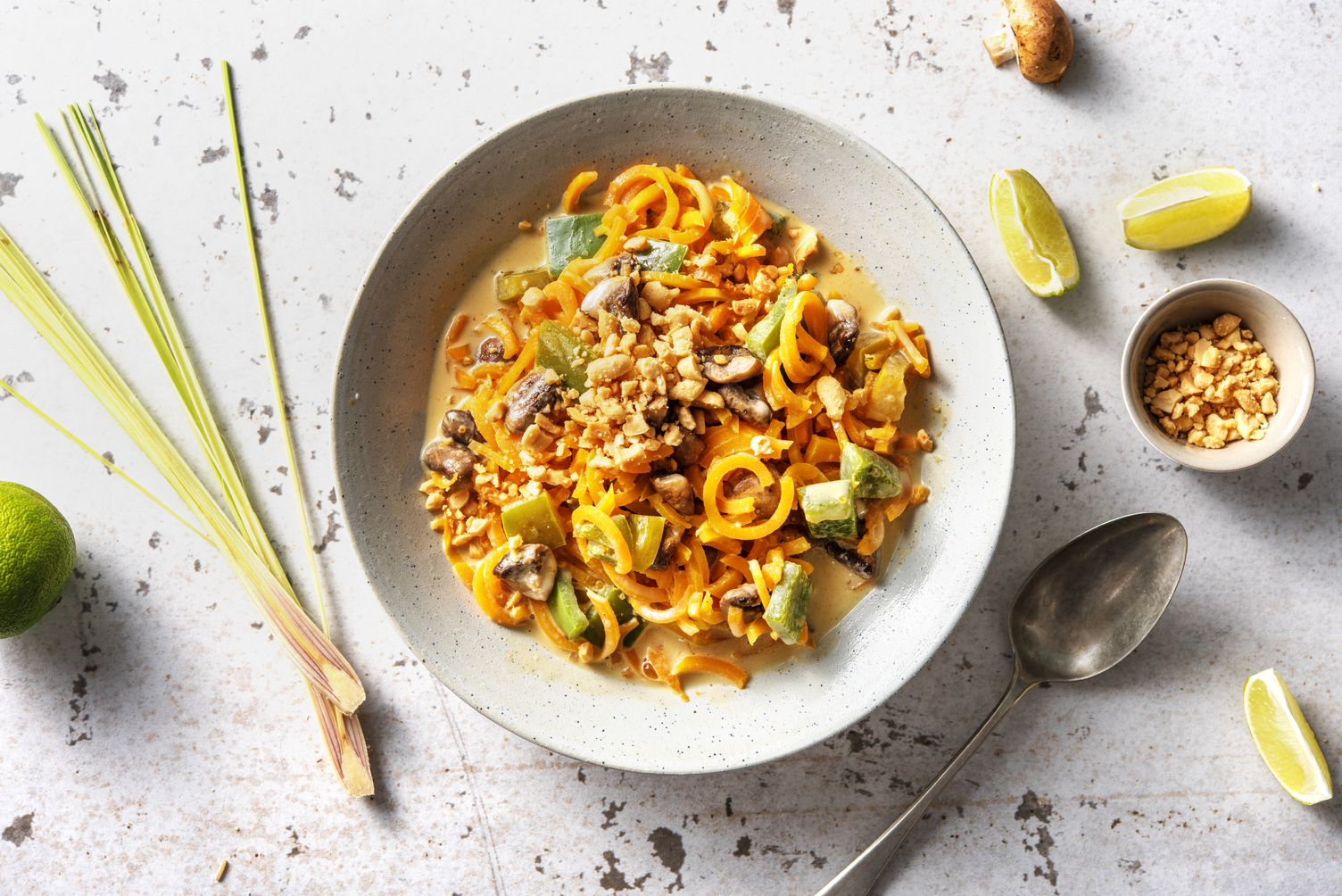 Veggie Laksa Soup with Boodles NO THAI BASIL