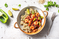 Prawn and Black bean curry - reduced cost - no spinach 