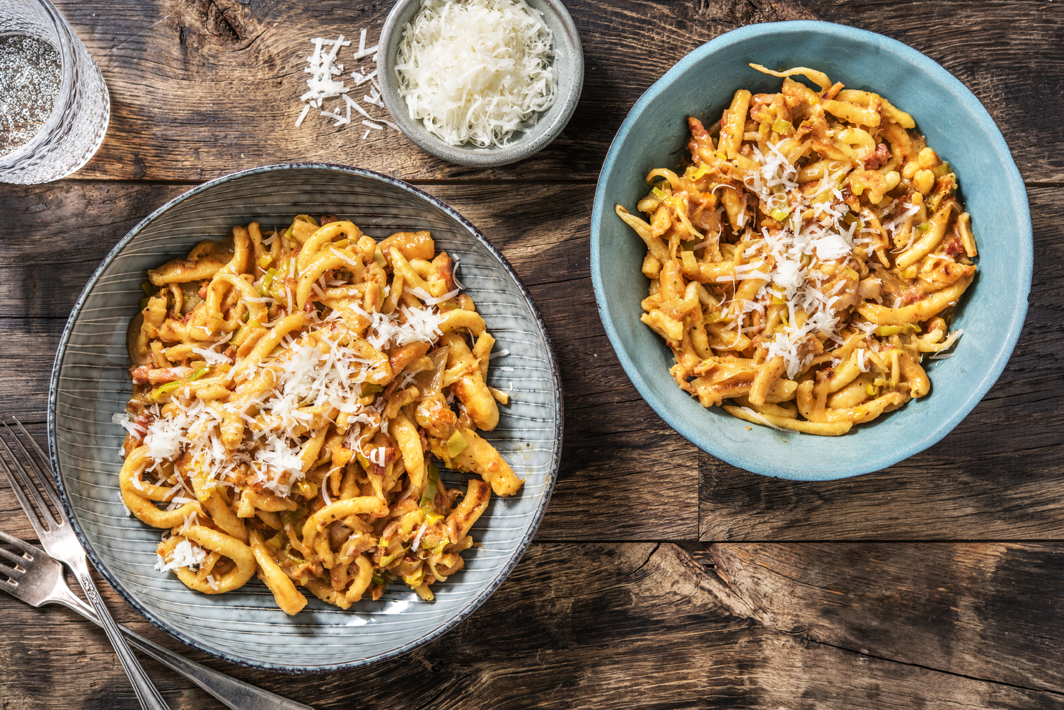 Spätzle mit cremiger Tomatensoße,