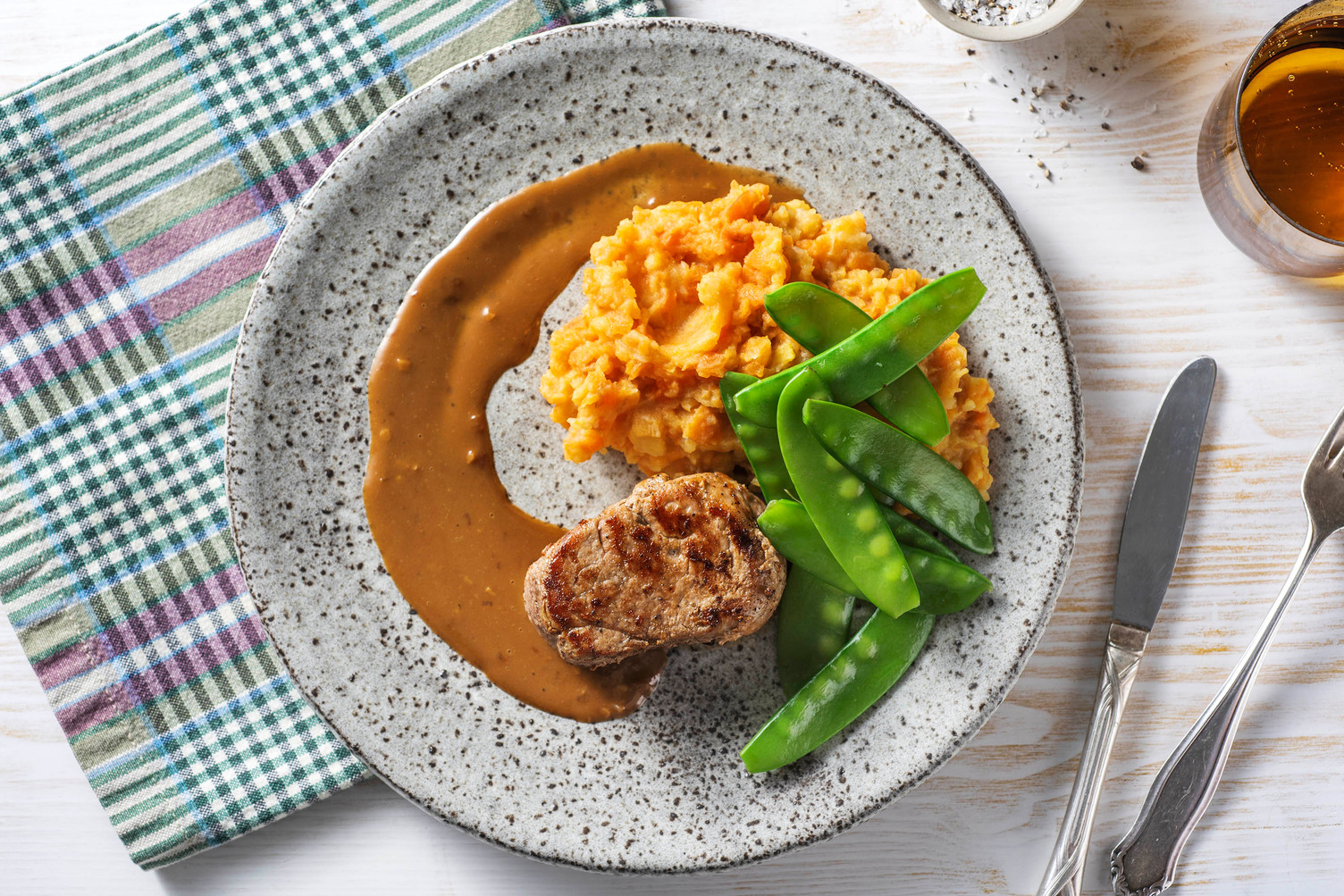 Carré de porc & son jus de cuisson