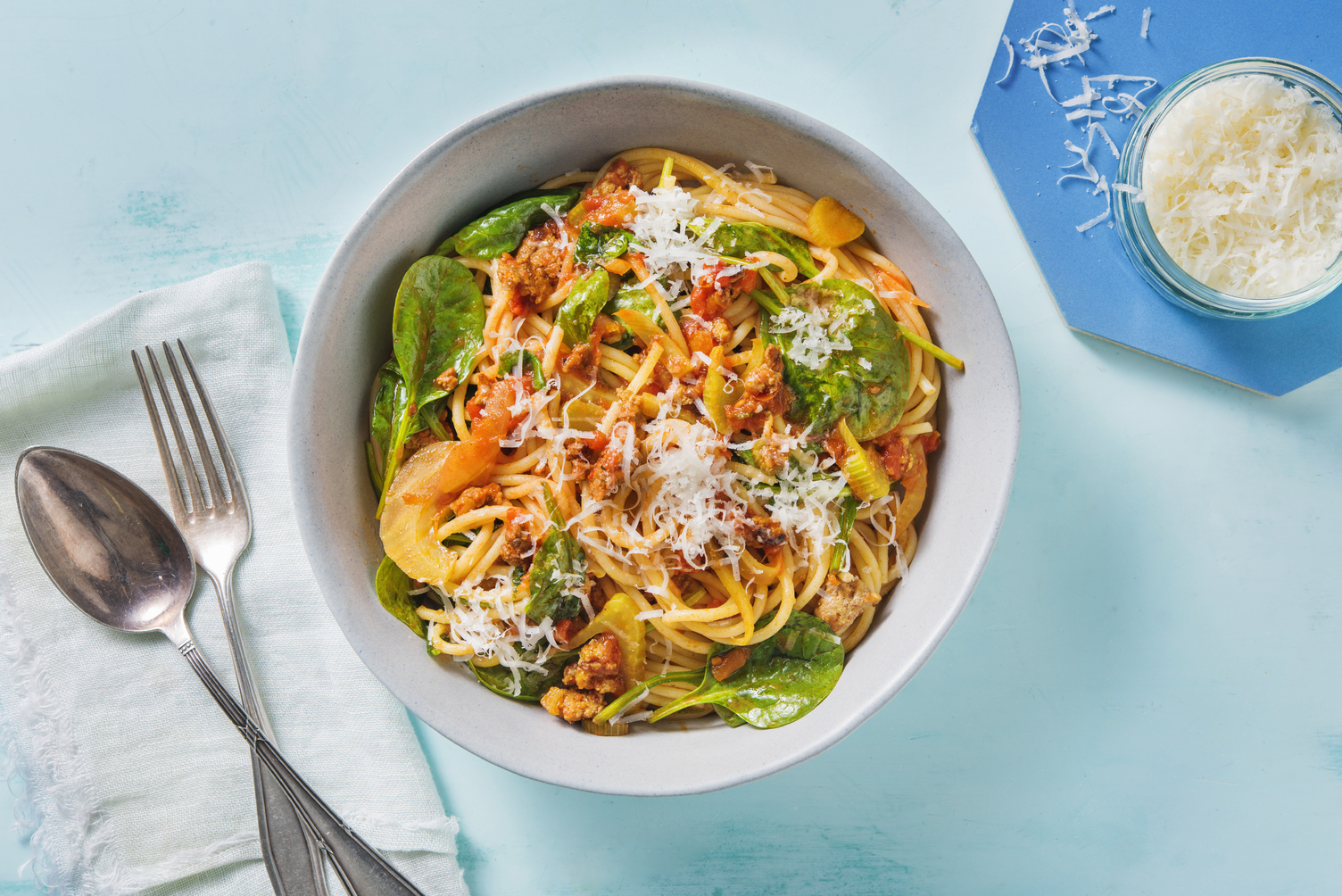 WEEK 38 CHOPPED TOMS Speedy Lamb and Fennel Spag Bol