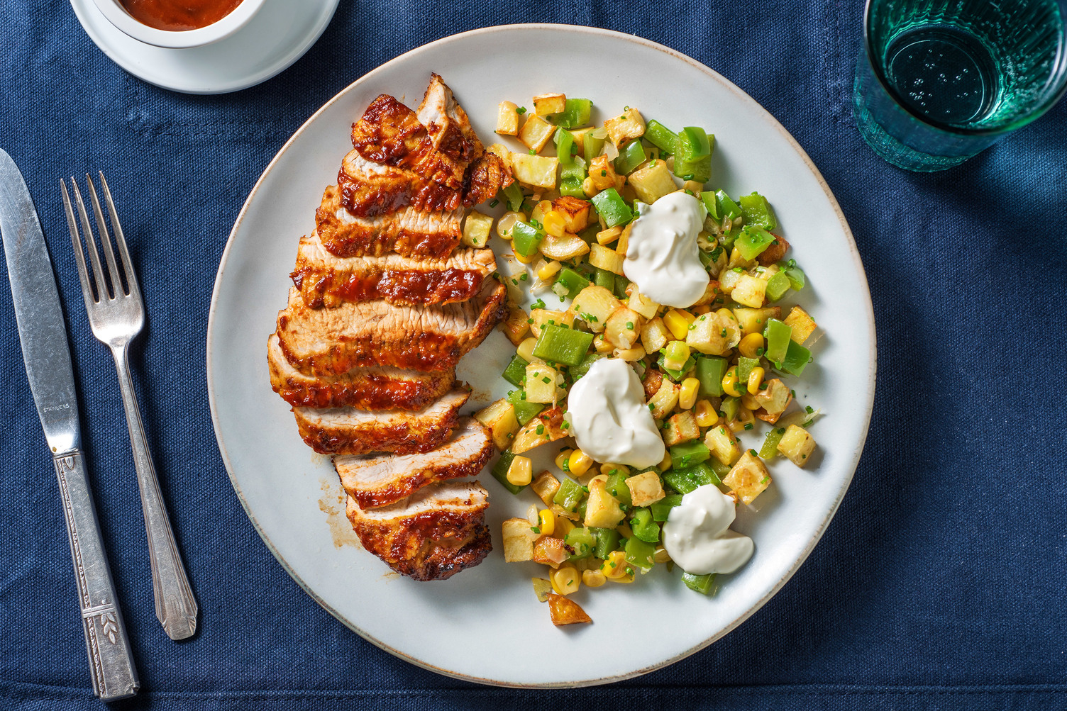 Brown Sugar and BBQ Glazed Chicken