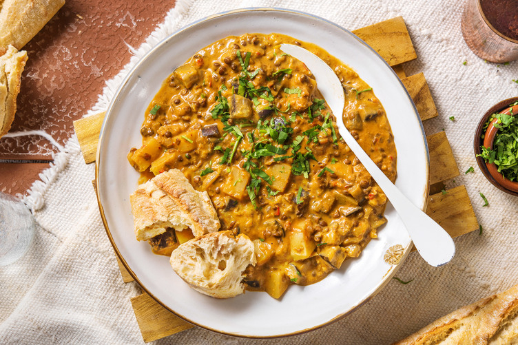 Krämig auberginecurry