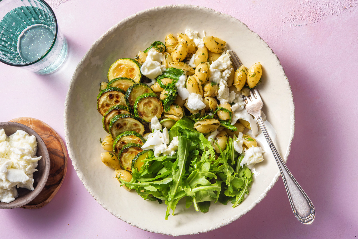 Conchiglie au pesto alla genovese & mozzarella di Bufala