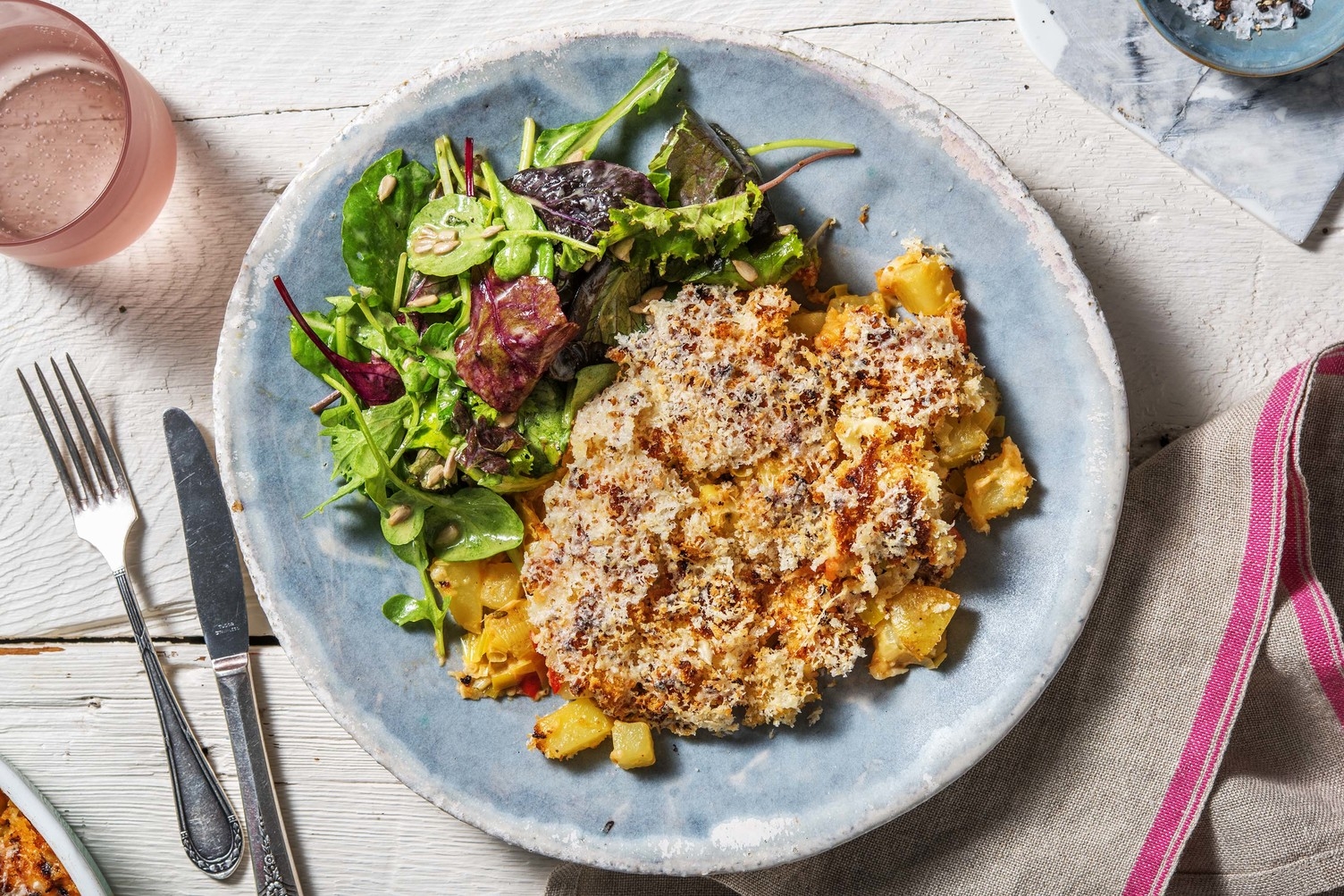 Potatis- och purjolöksgratäng