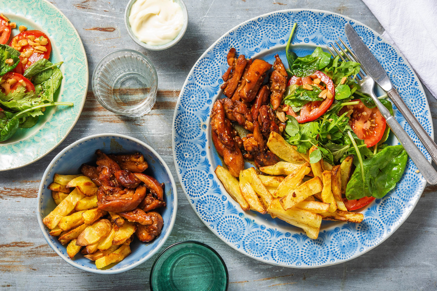 Honning- og sojamarineret kylling