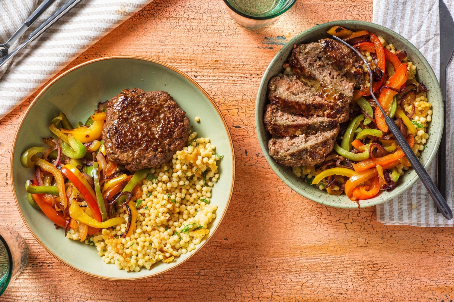 Pannstekta nötfärsbiffar