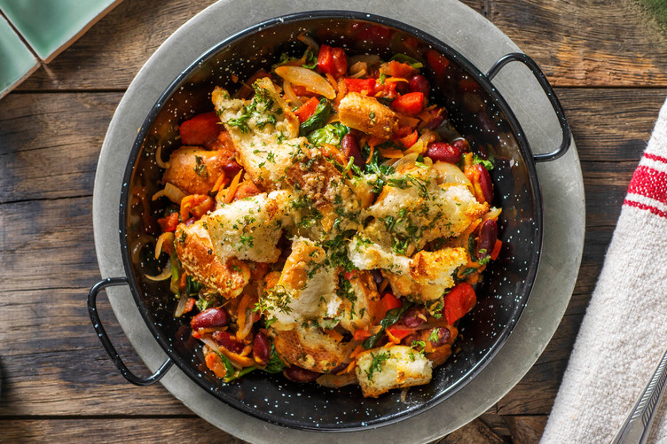 Italienska bakade bönor i tomatsås