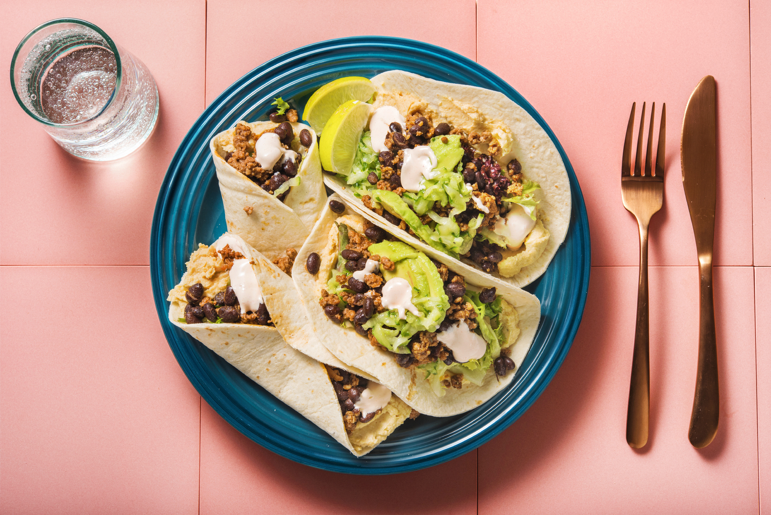 Tacos mit Lamm-Hack und Avocado