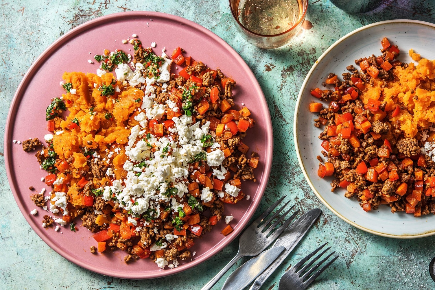 Kryddig köttfärs med chimichurri