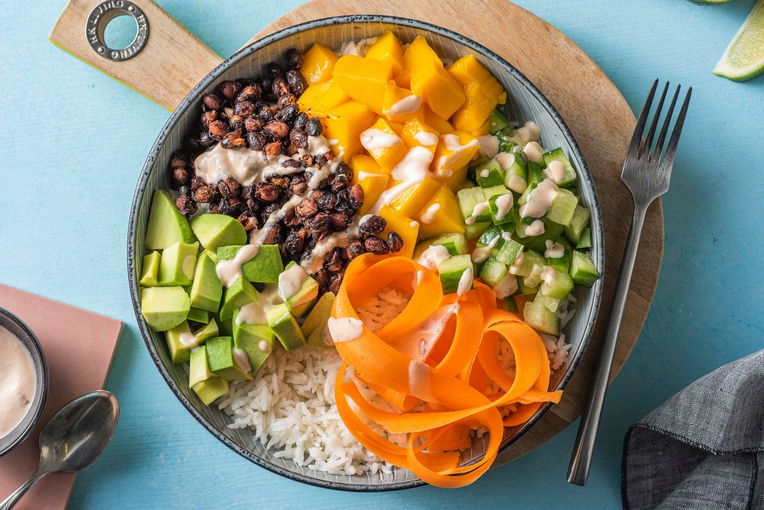 Vegetarisk poké bowl