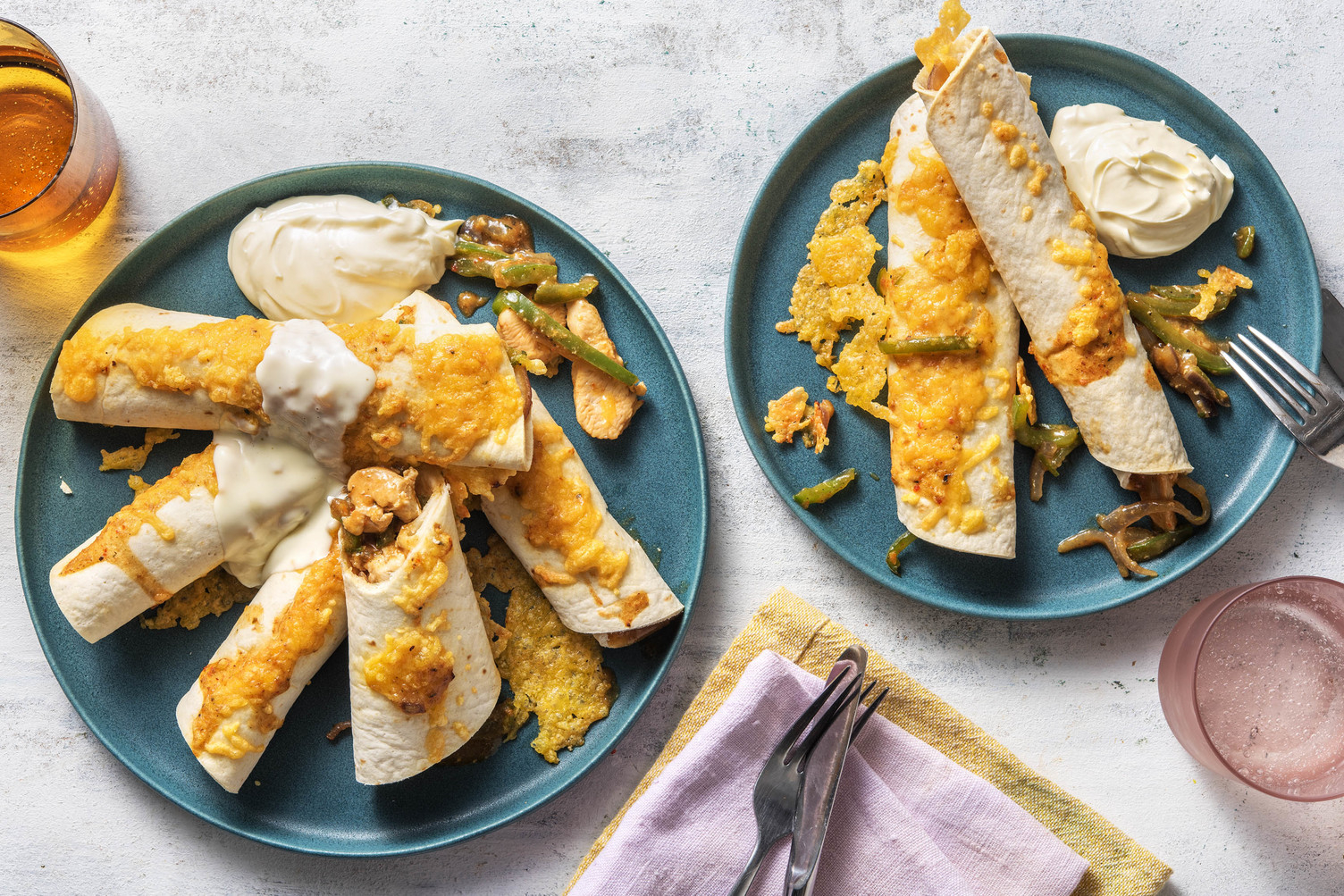 Enchiladas Gratinées au Poulet