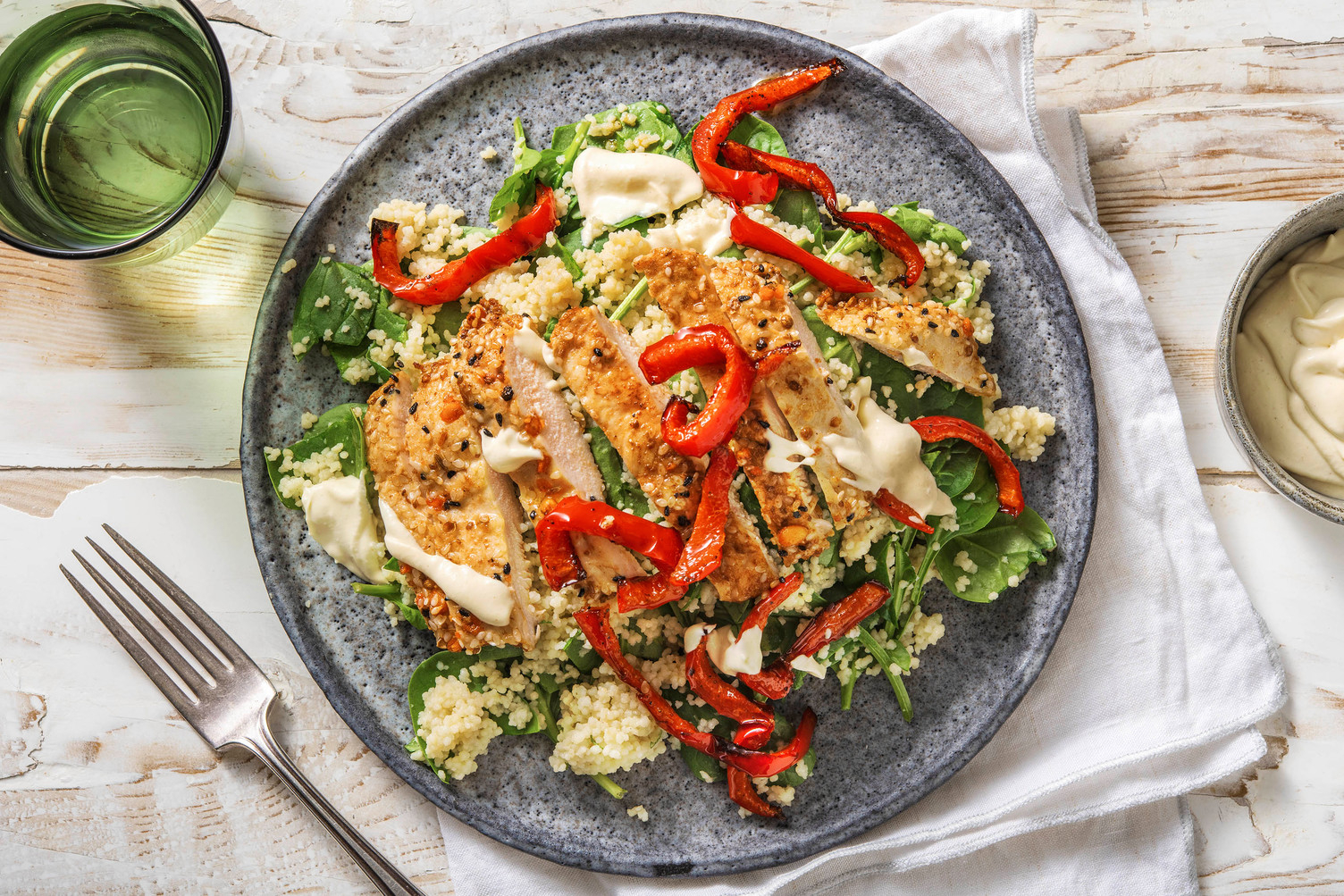 Sesam- och vitlöksmarinerad kyckling