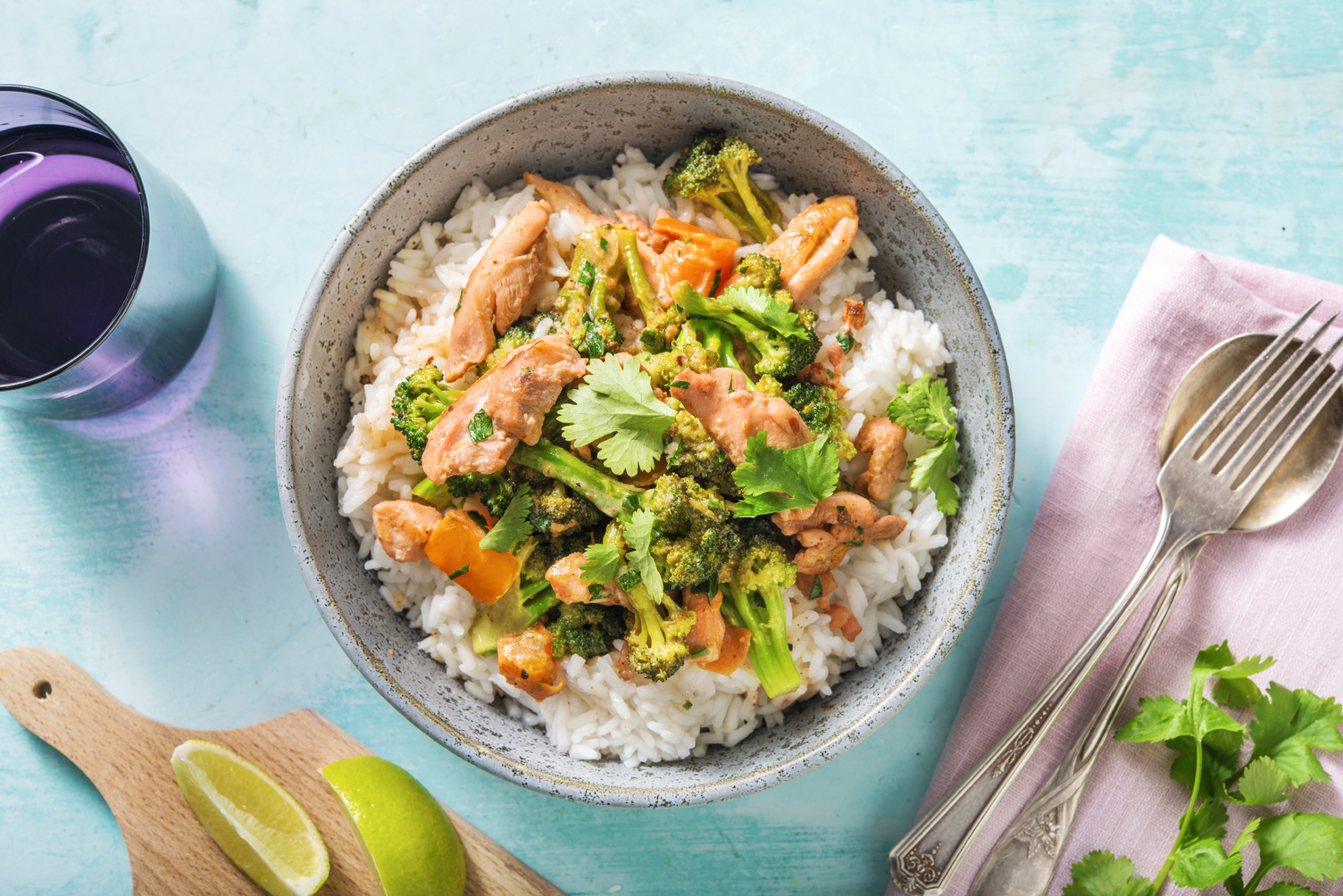 Snabblagad kycklingwok