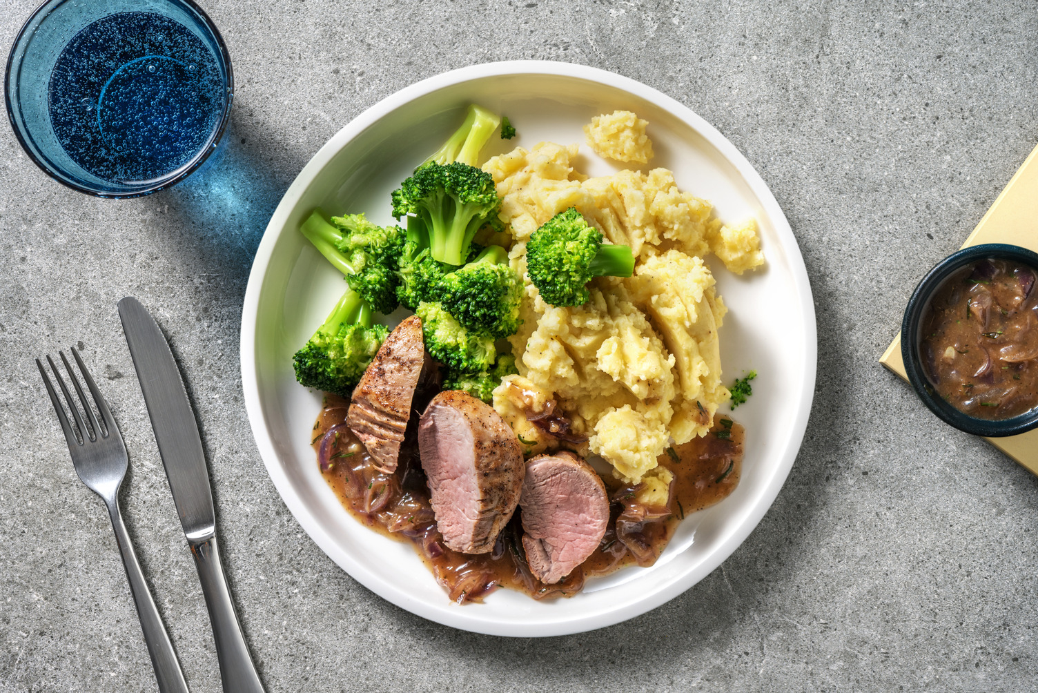 Doppelt Schweinefilet mit Honig-Rosmarin-Soße