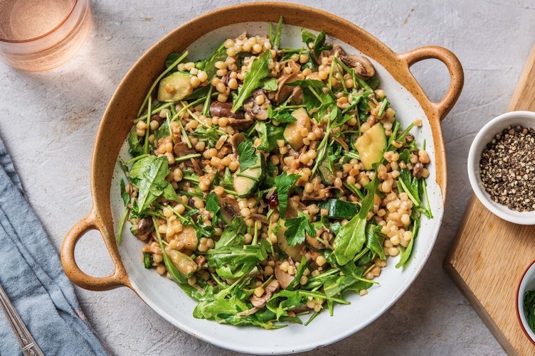 Varm pärlcouscoussallad