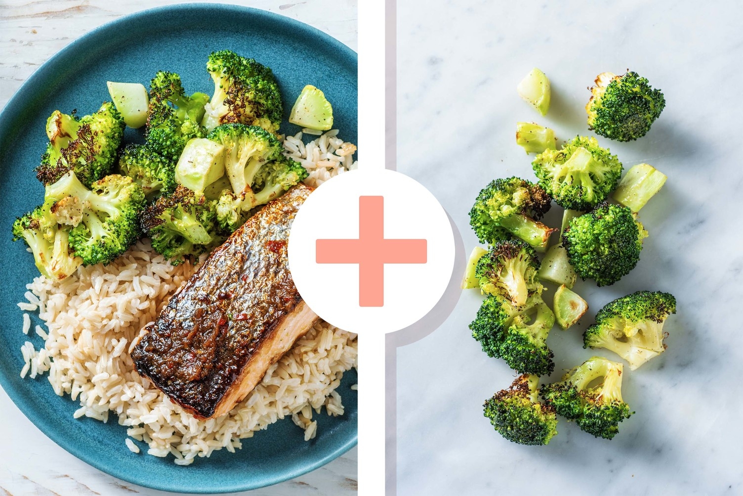 Double veggie - Oosters gemarineerde zalmfilet