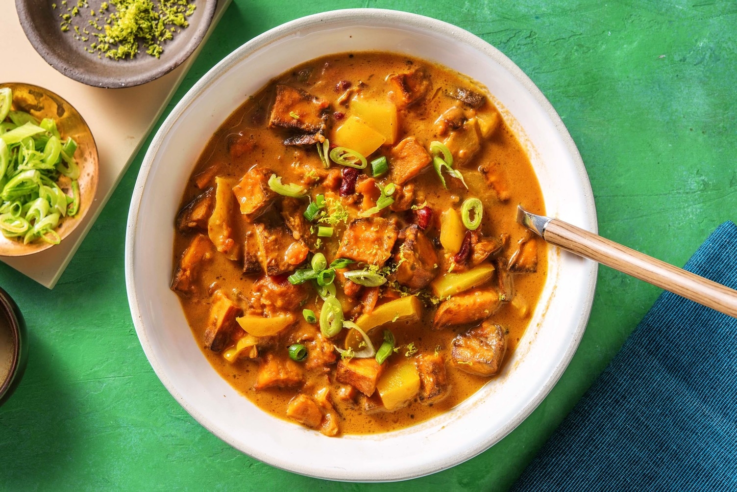 Soupe patate douce, lait de coco & garam masala