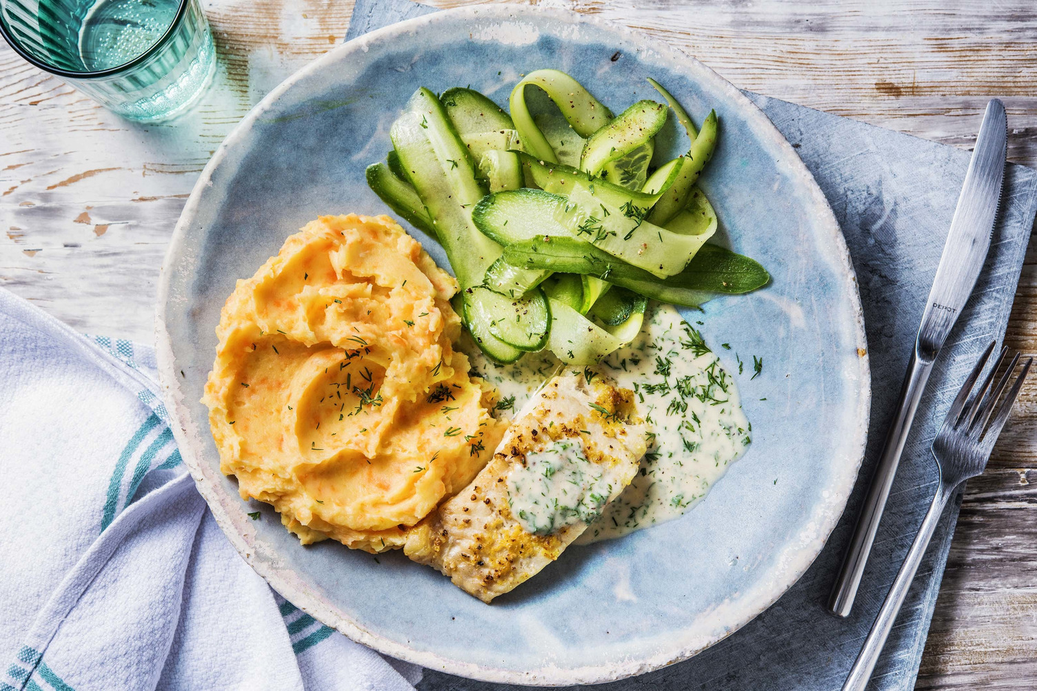 Ugnsbakad gråsej med citronmarinad