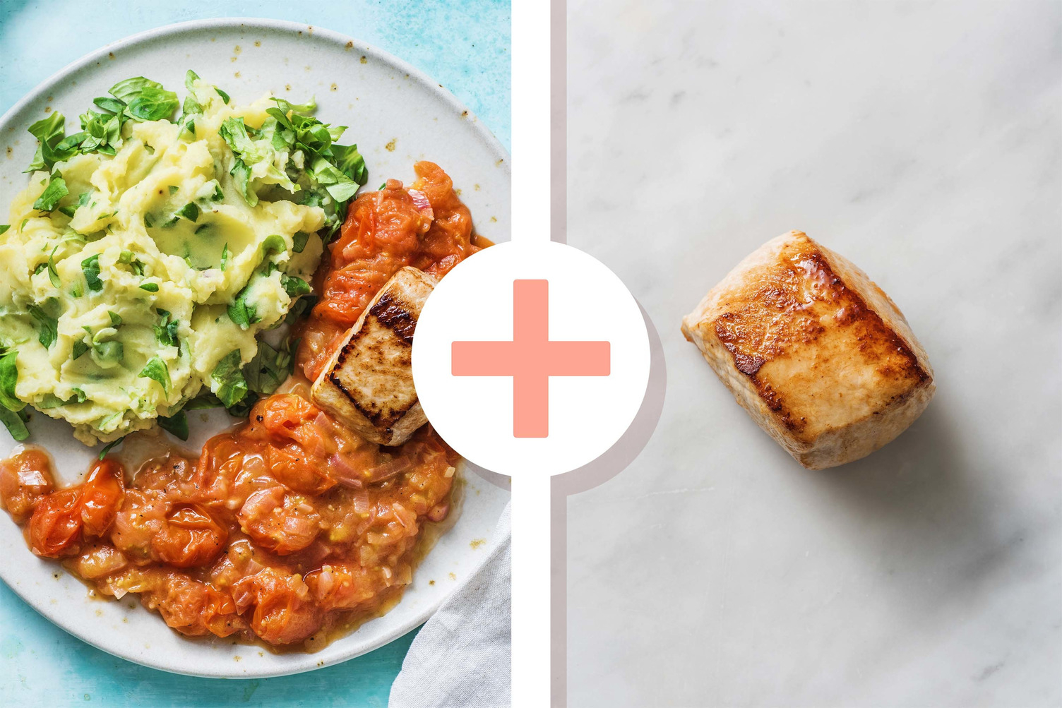 Double protein - Veldslastamppot met extra varkenshaasmedaillon