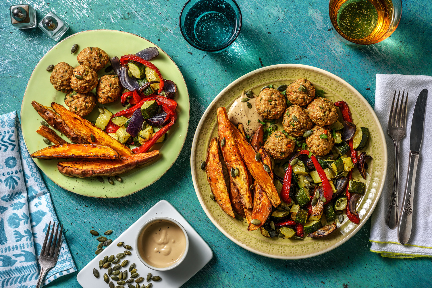 Kycklingbullar med dukkah