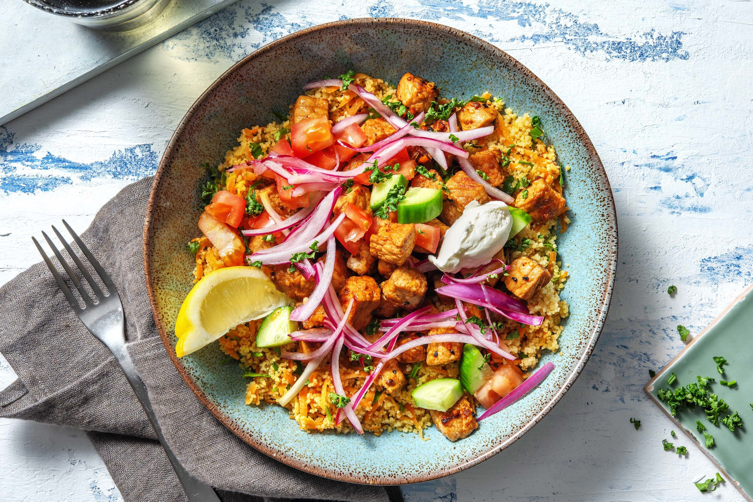 Dukkahmarinerat fläskkött