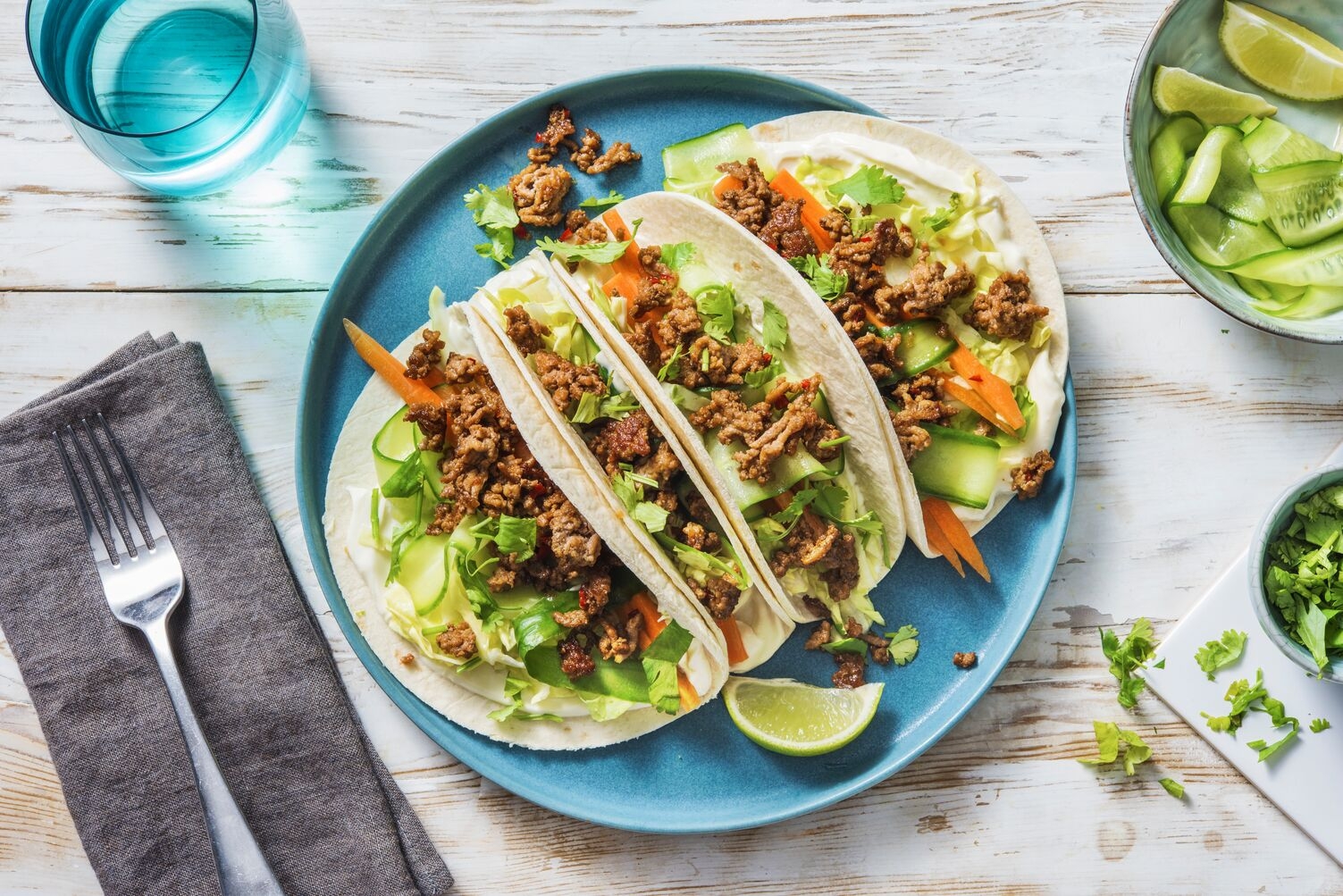 Koreansk vegetardeigtaco