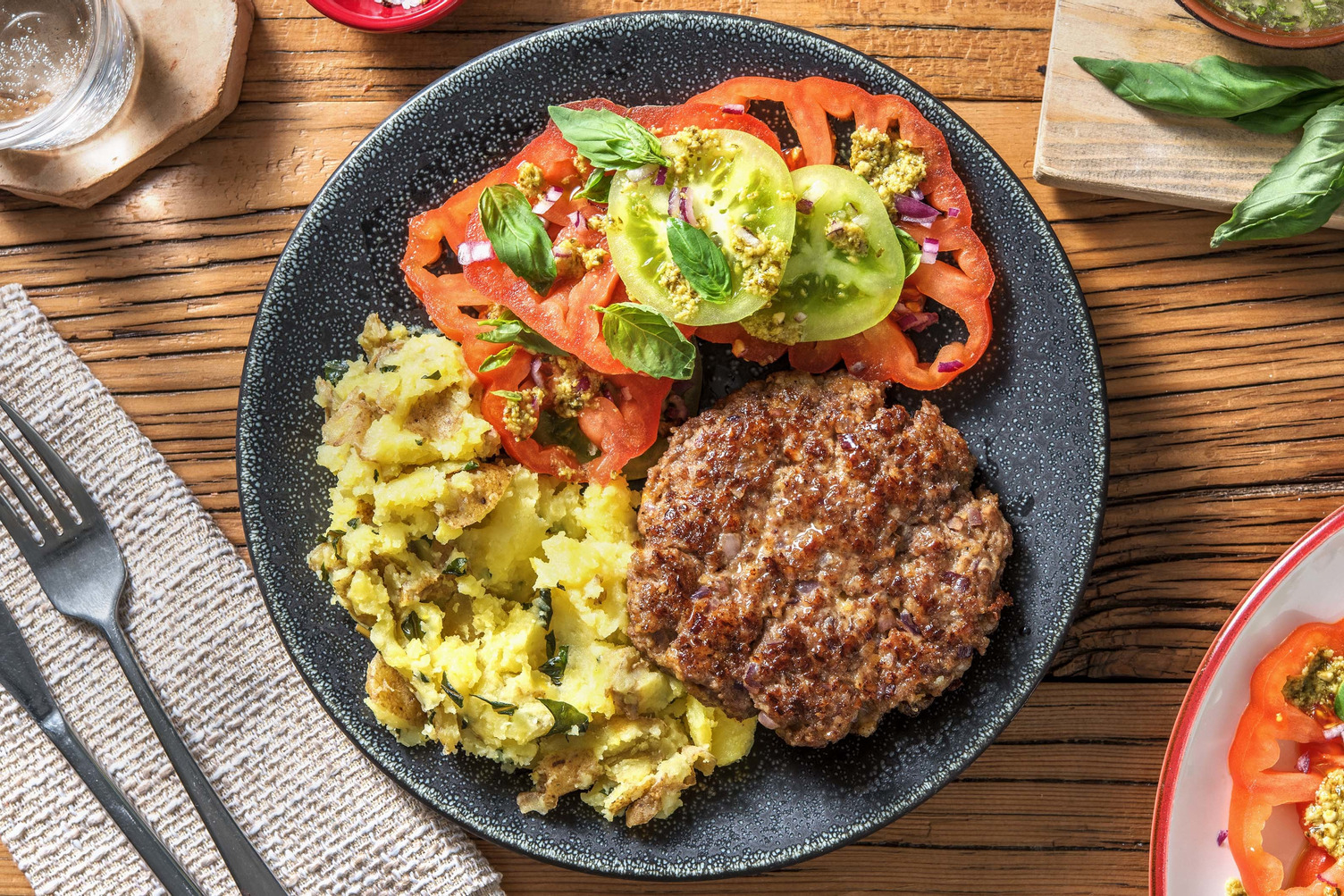 Köttfärsbiff med salladsost