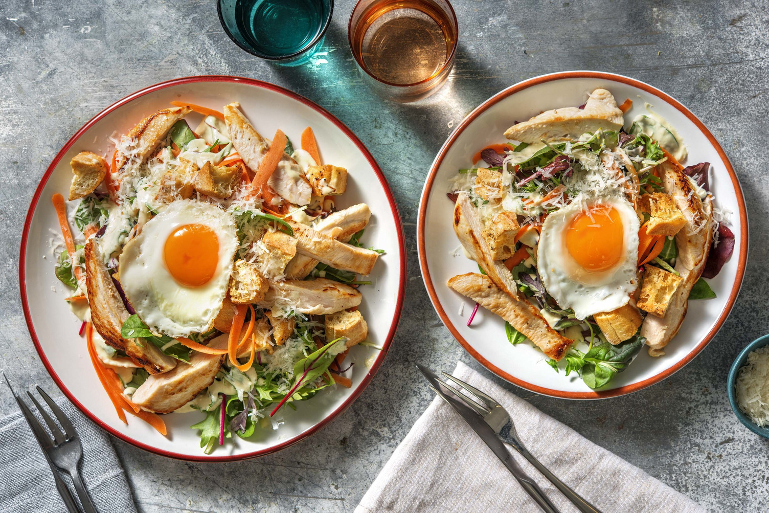 Kycklingsallad med ägg