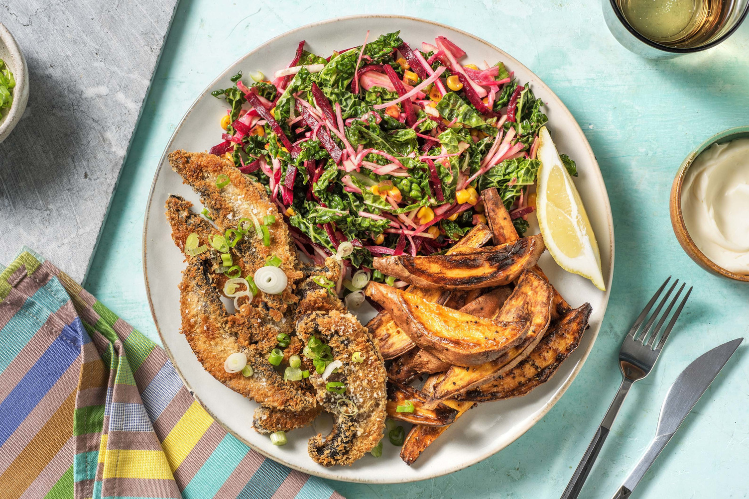 Sprøde portobellosvampe