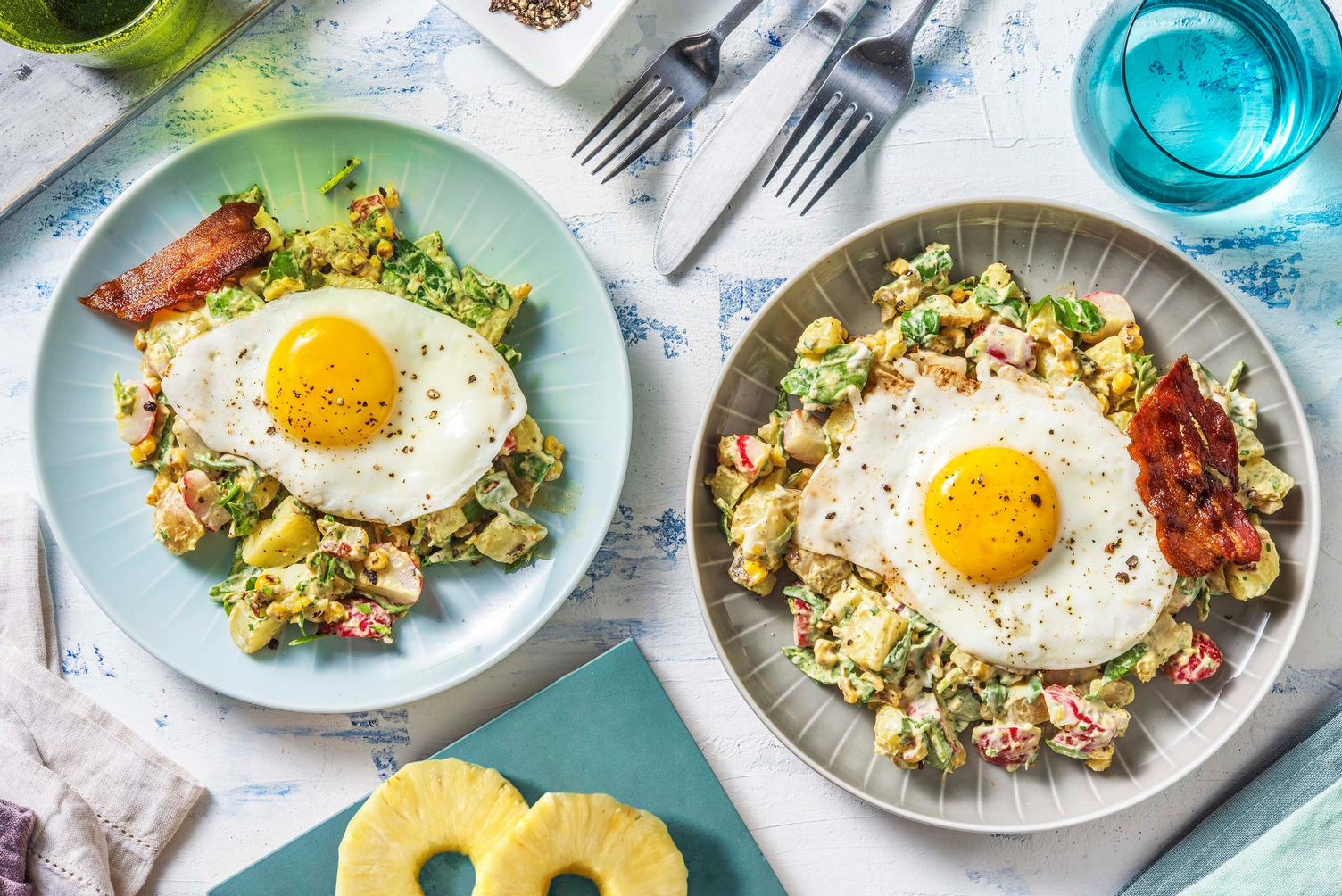 Potet- og baconsalat