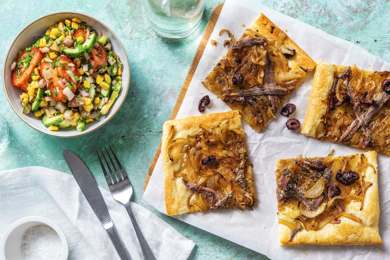 Tarte pissaladière feuilletée