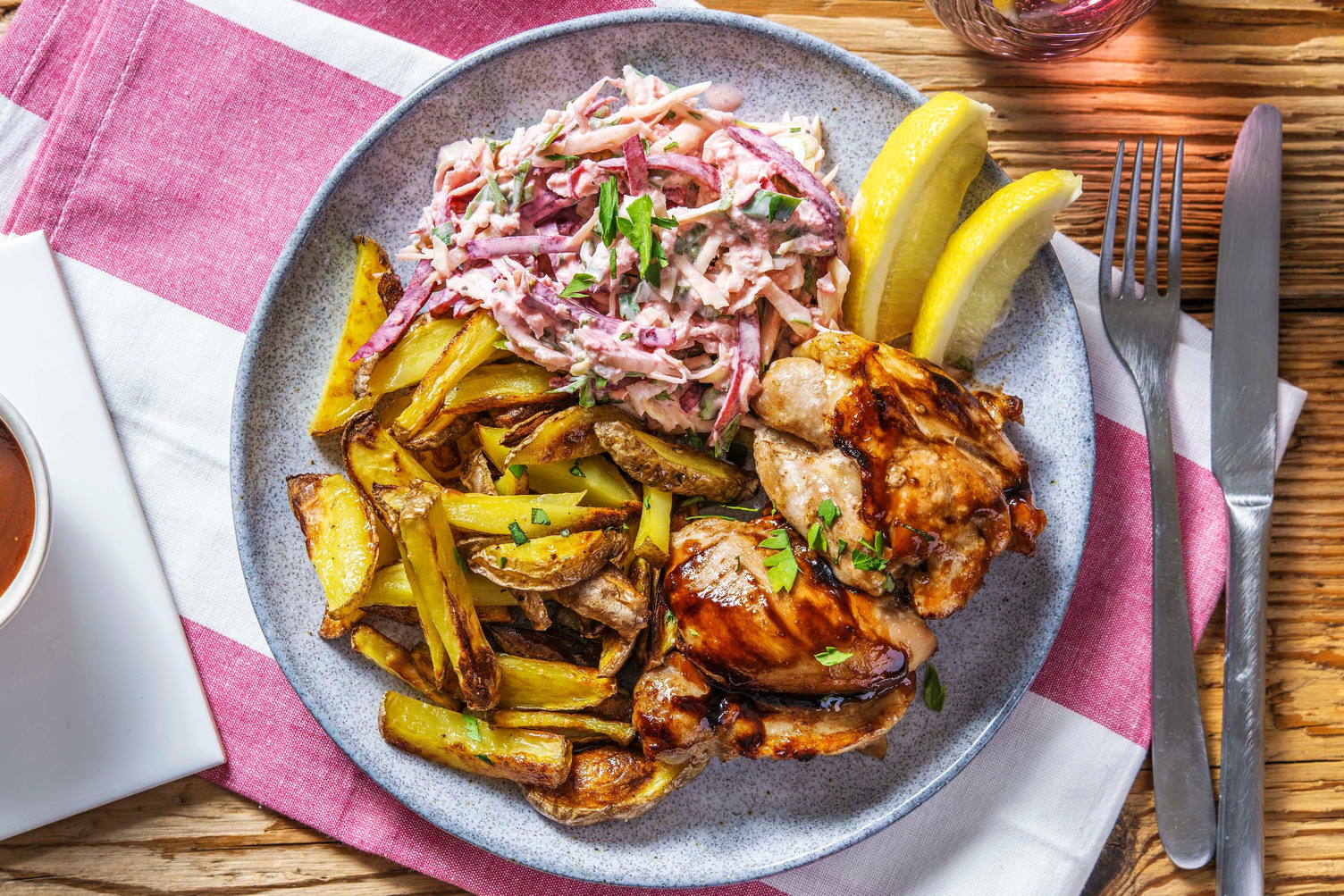 Balsamicomarinerade kycklinglårfiléer