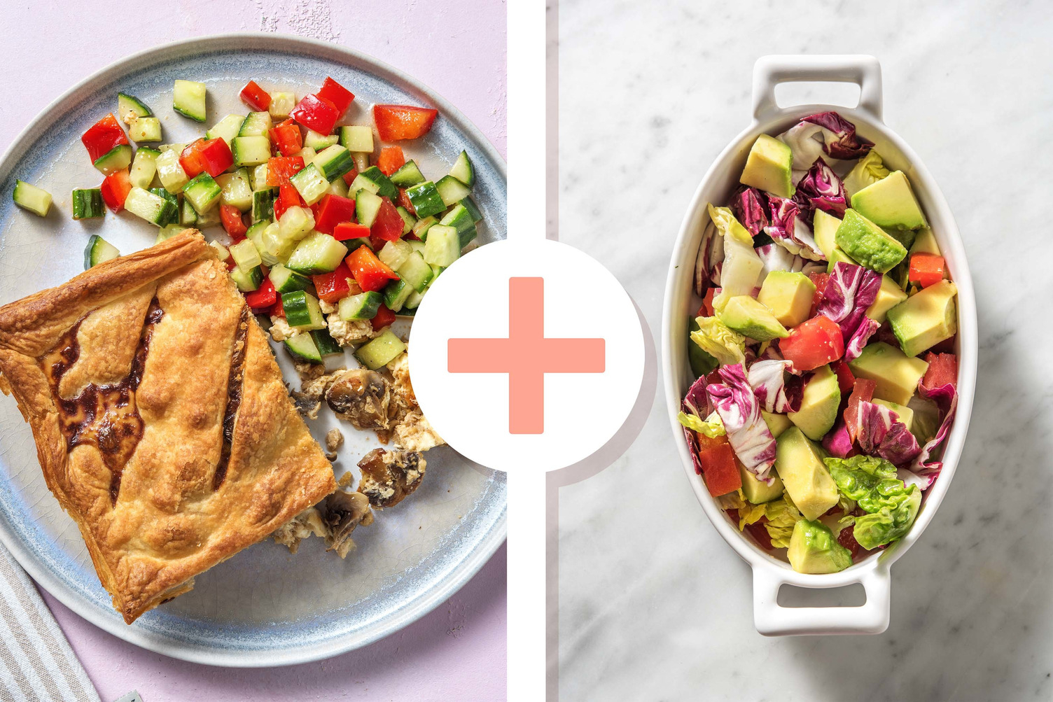 Double veggie - Hartige taart met feta en champignons