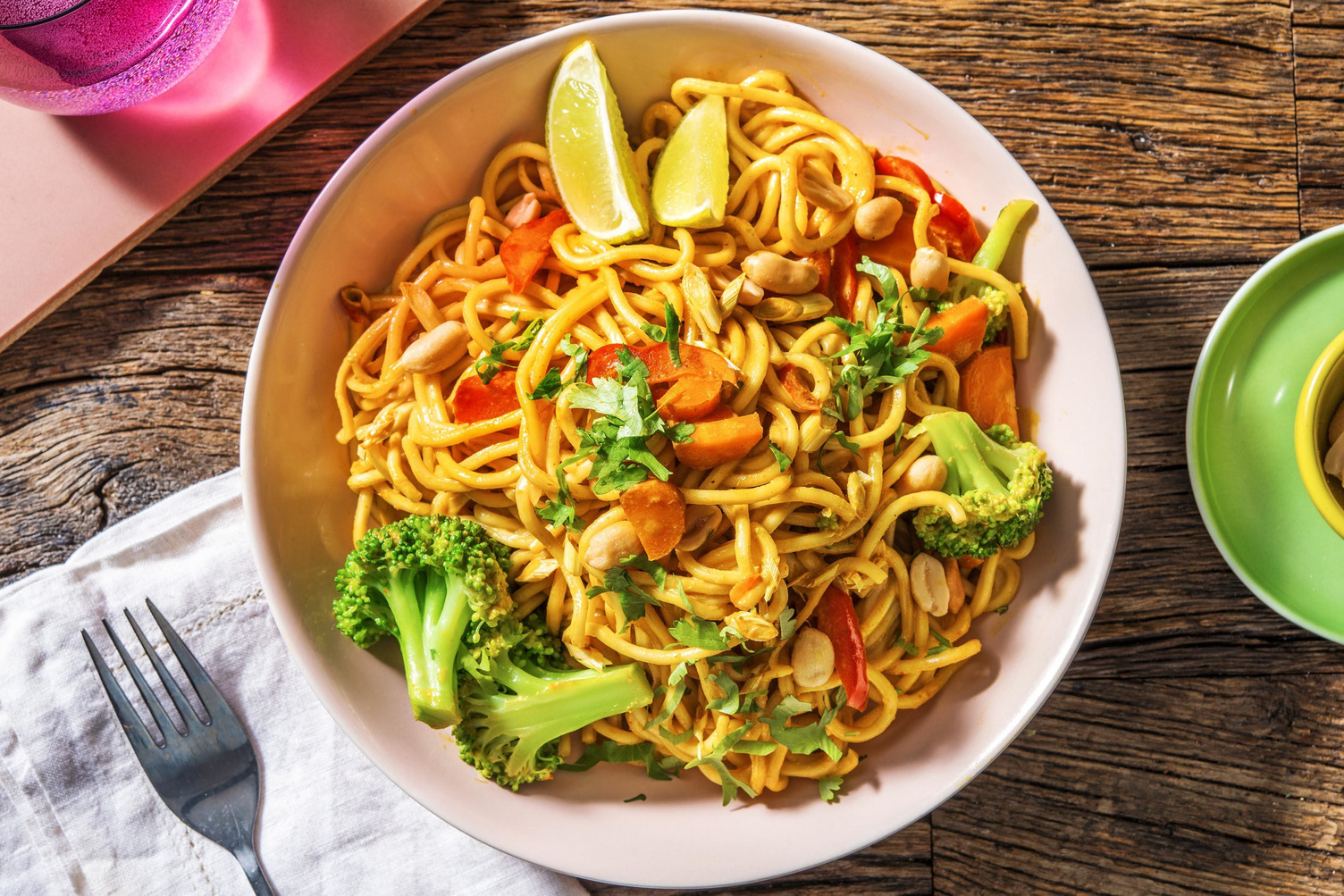 Gul curry med nudlar