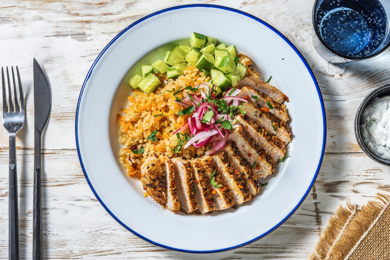 Dukkahkrydret svinekød