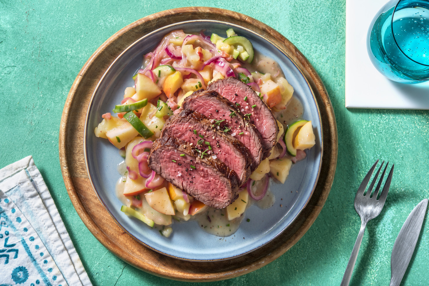 Bio-Roastbeef aus der Pfanne