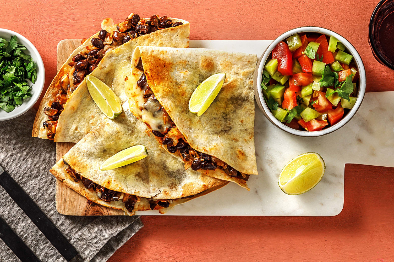 Ugnsbakad quesadilla