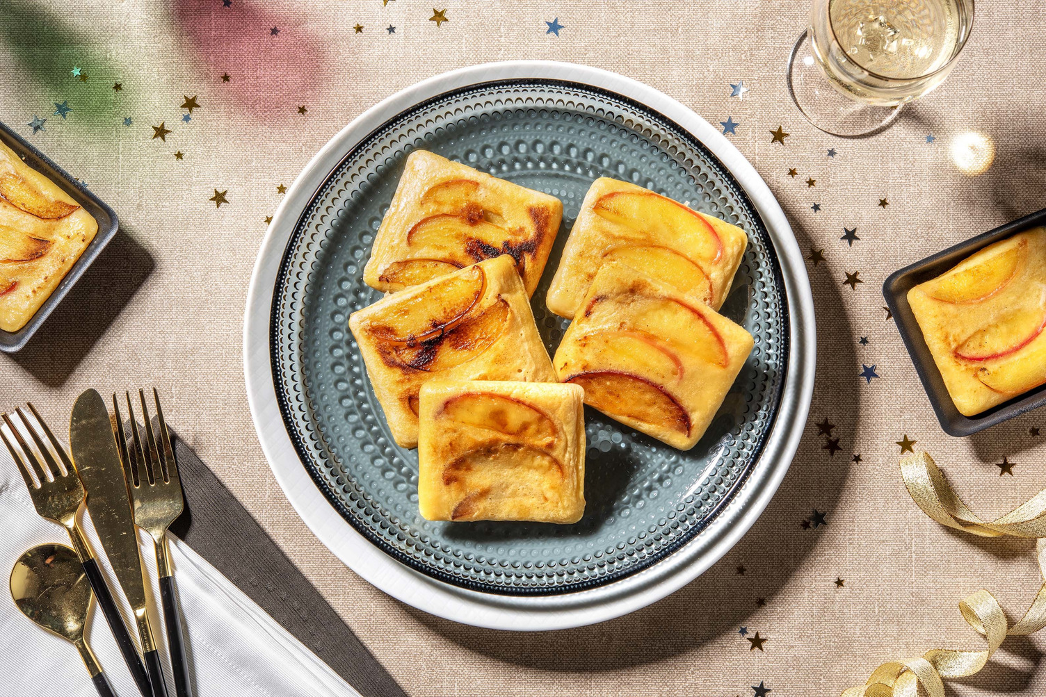 Crêpes d'épeautre à la pomme et à la cannelle