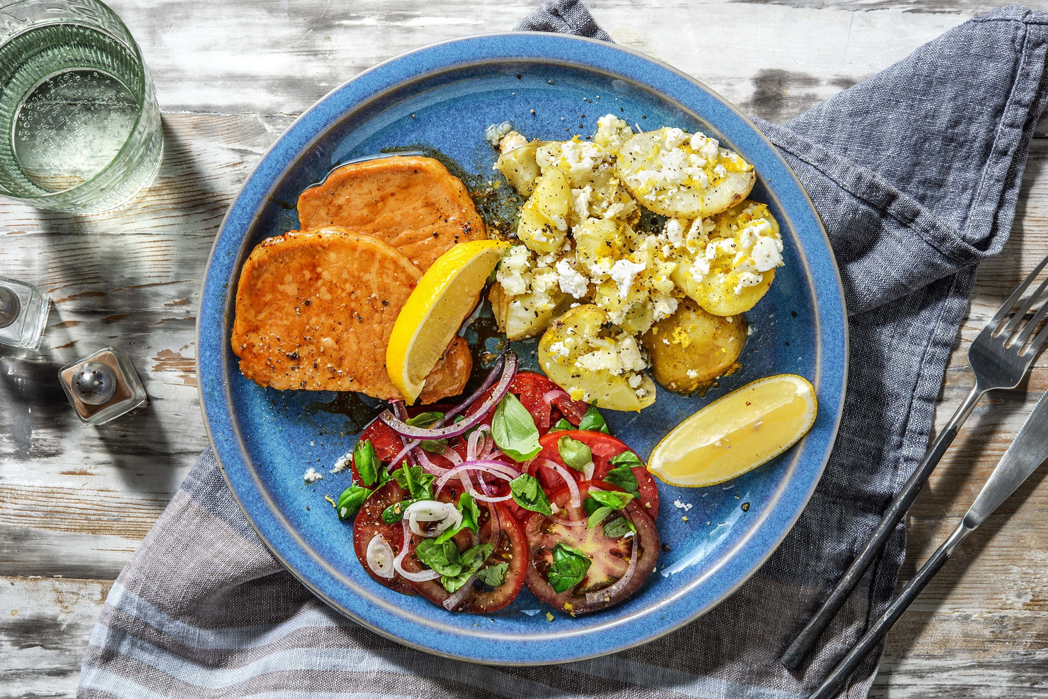 Fläskkotlett med citronsky