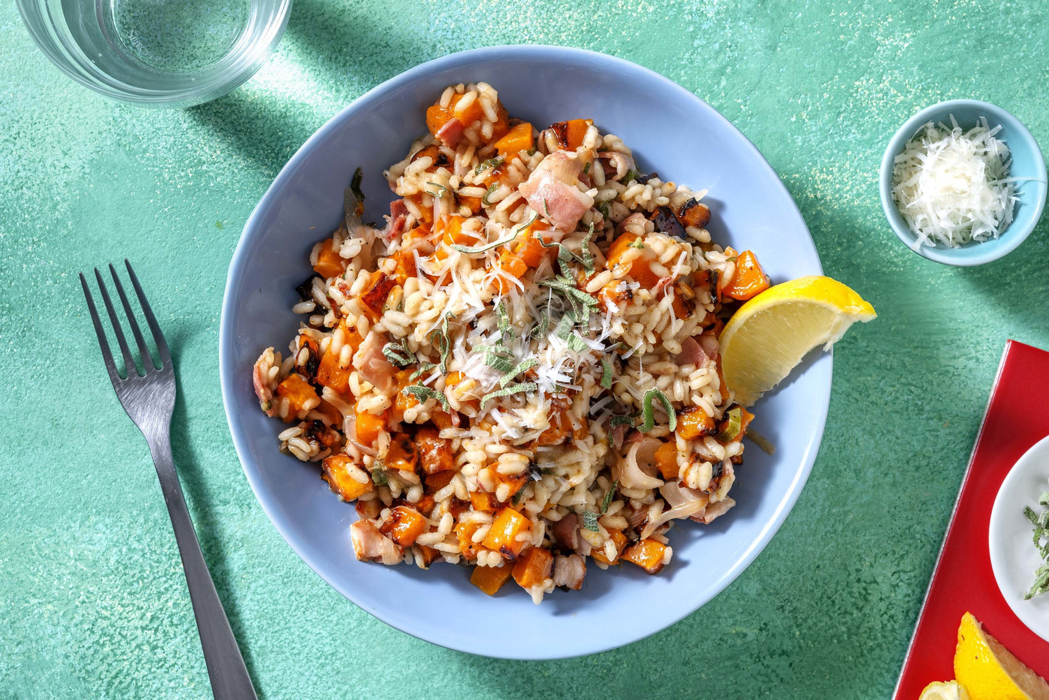 Risotto au butternut & lardons