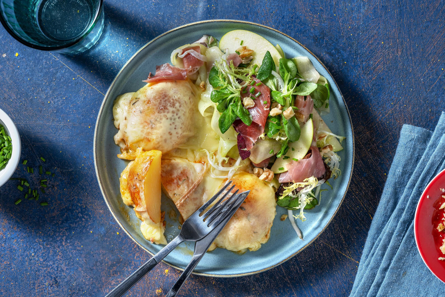 Pommes de terre gratinées au fromage à raclette