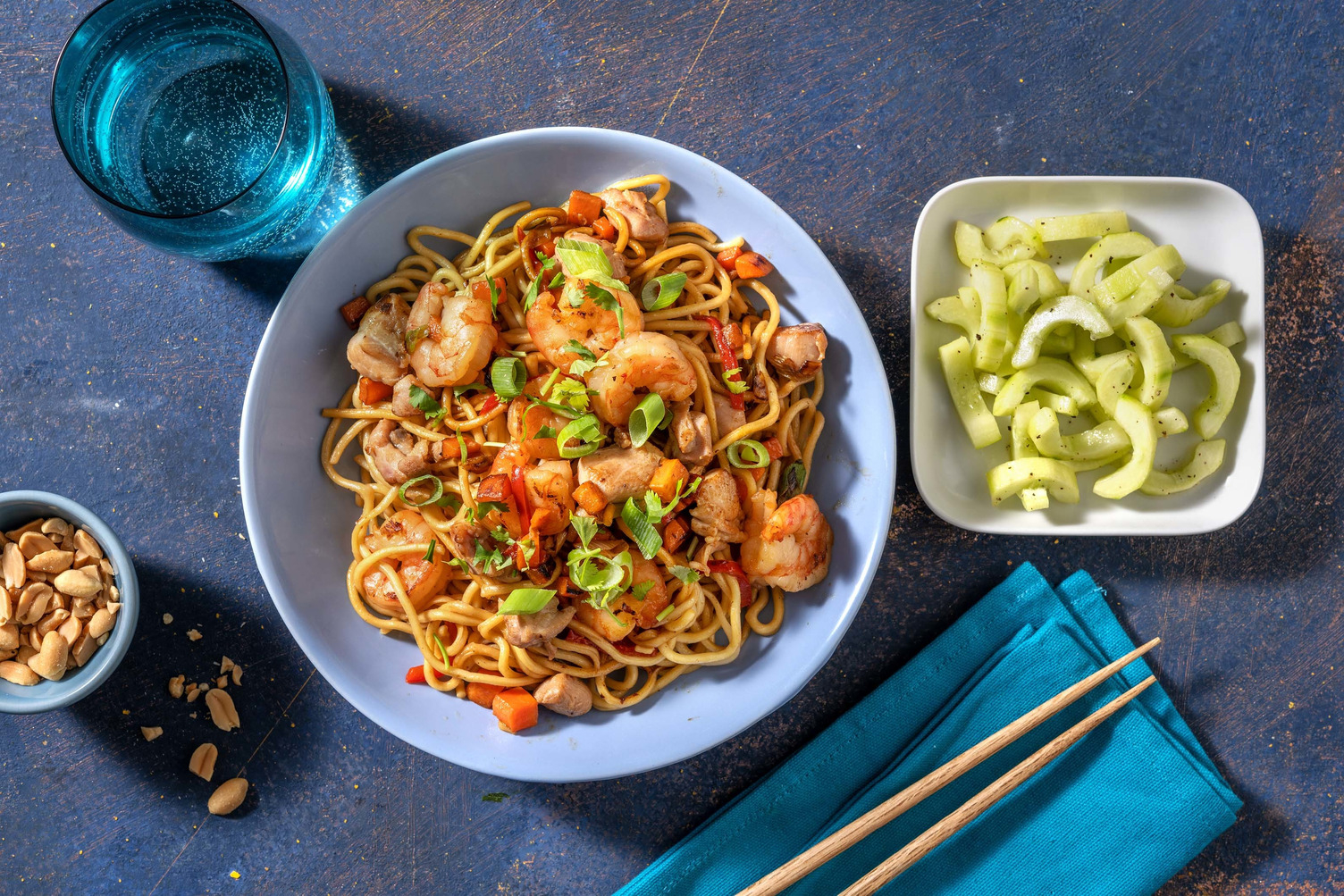 Nouilles aux crevettes façon Pad Thaï