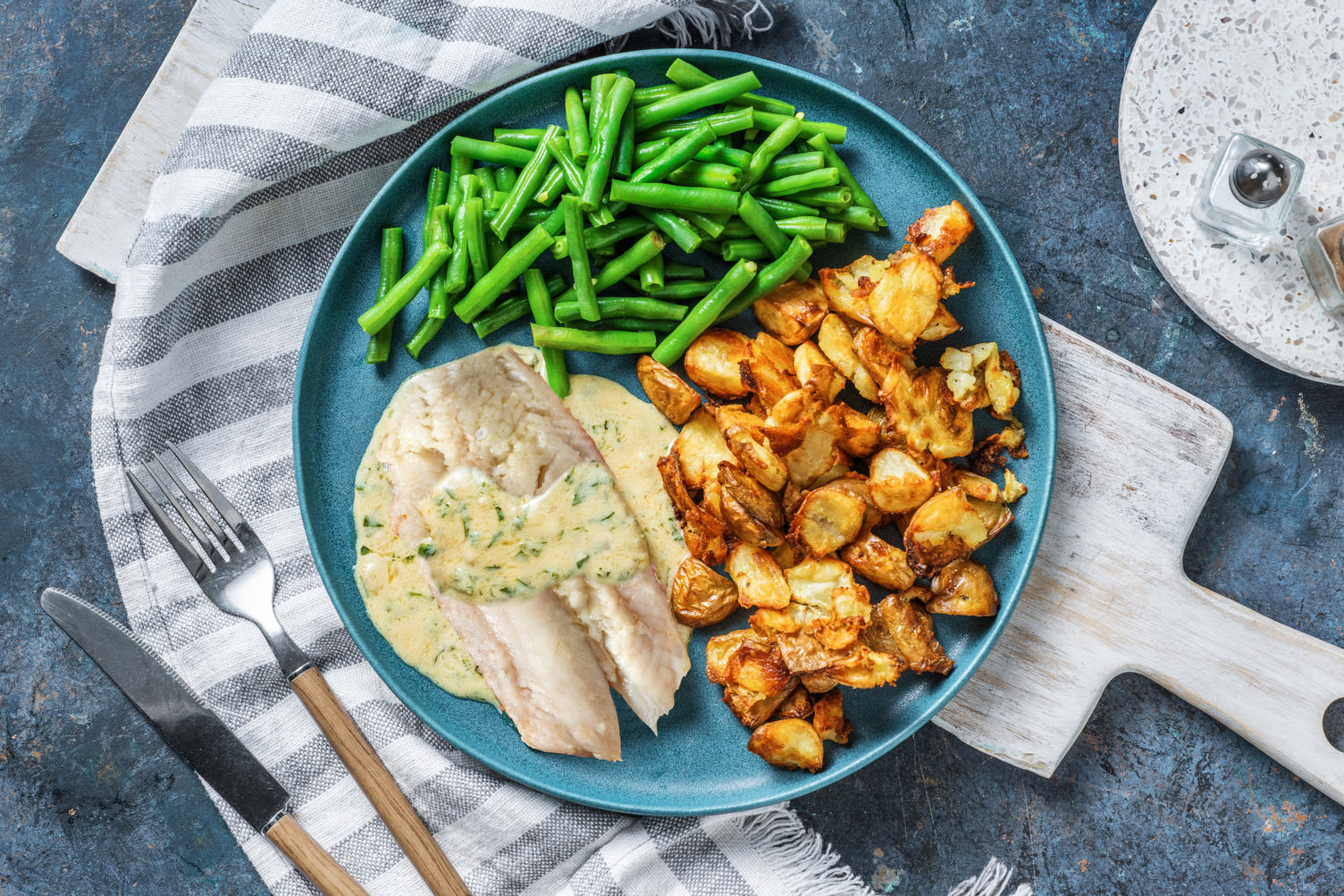 Sea Bass and Tarragon Sauce