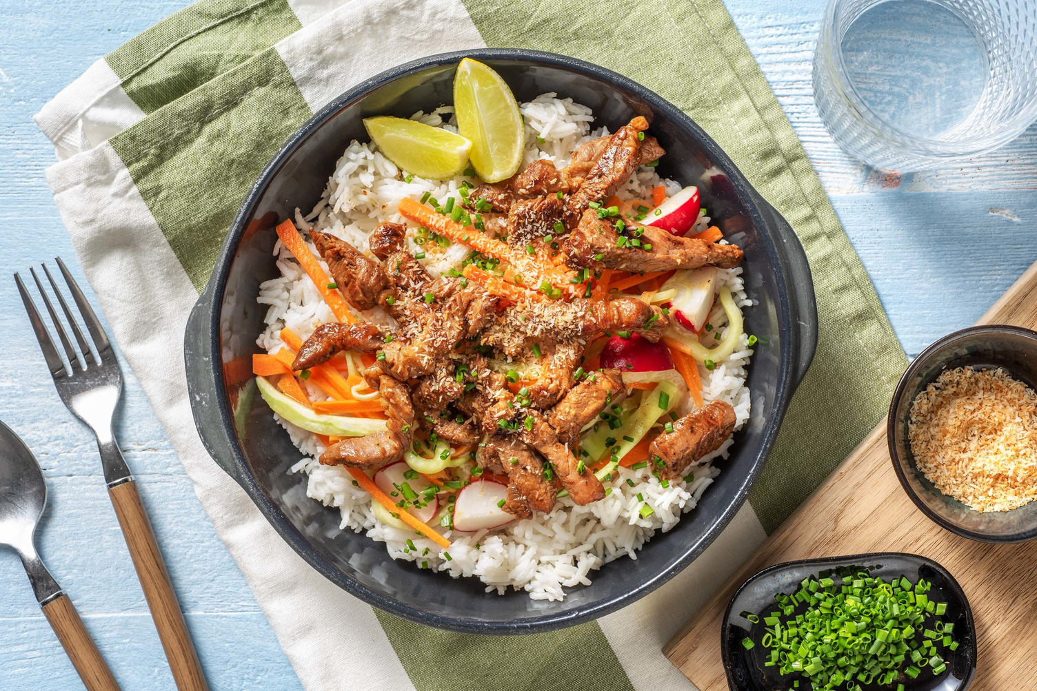 Bai sach chrouk : porc au coco & à l'ail